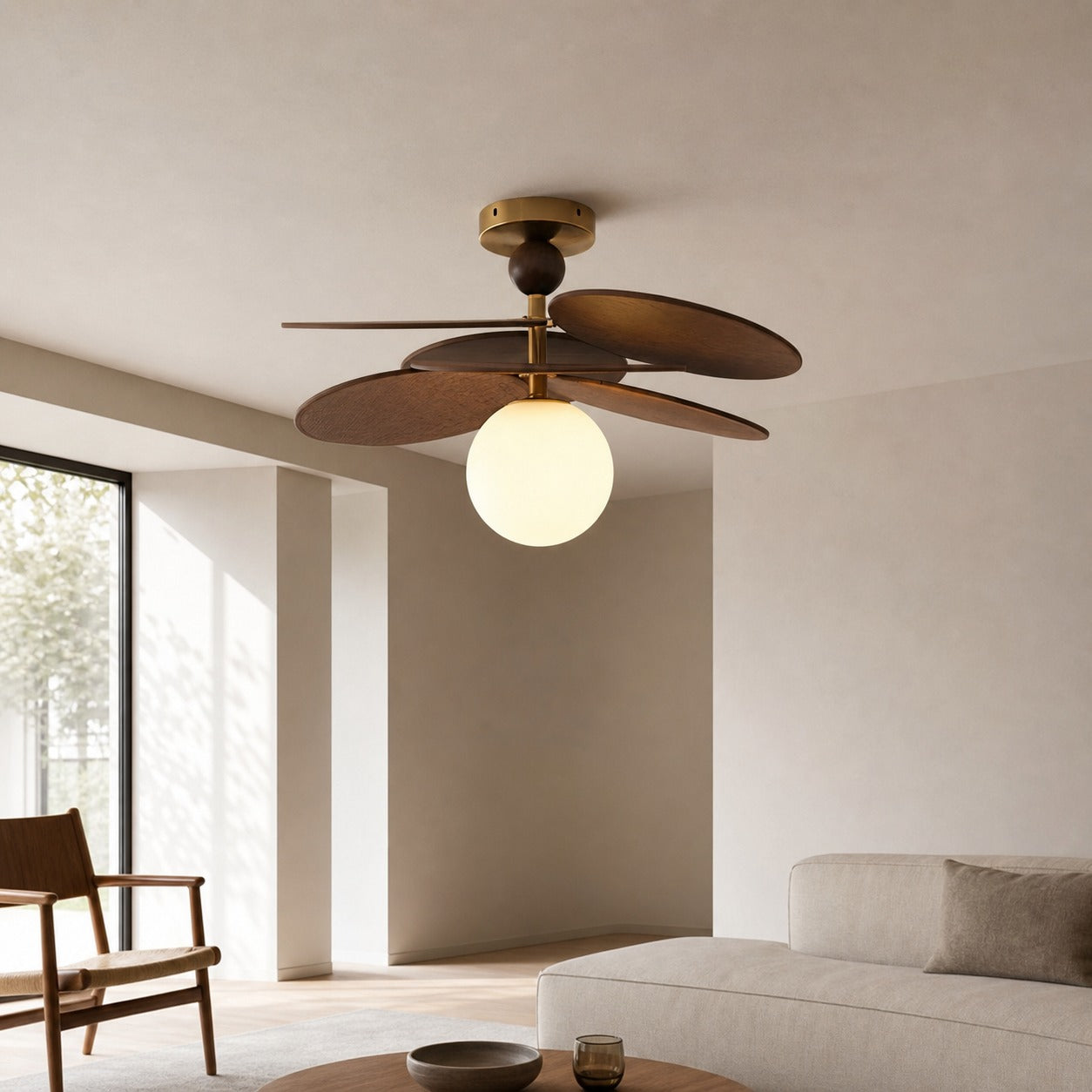 Orrise Overlapping Blade Design Ceiling Light – Contemporary Decorative Light for Interiors