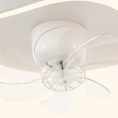 Ceiling-mounted fan light close-up