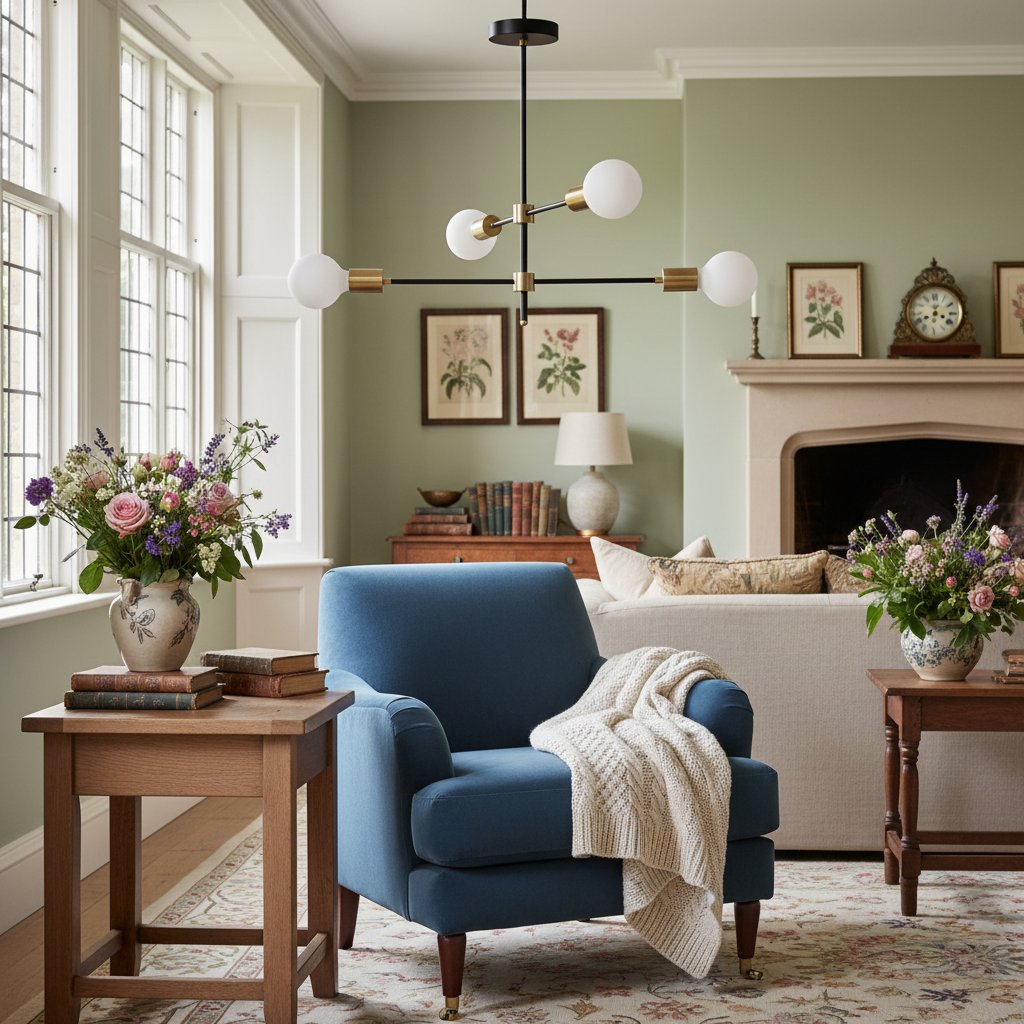 Mobilux Line Black and Brass Chandelier - Contemporary Globe Ceiling Hanging Light