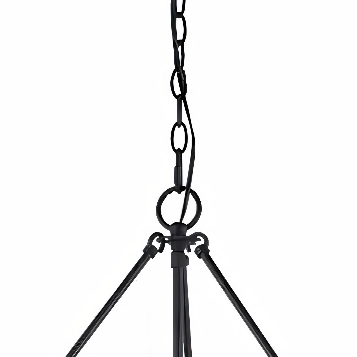 Dravik Contemporary Industrial Drum Pendant — Black Metal Pendant for Living or Dining Room U06