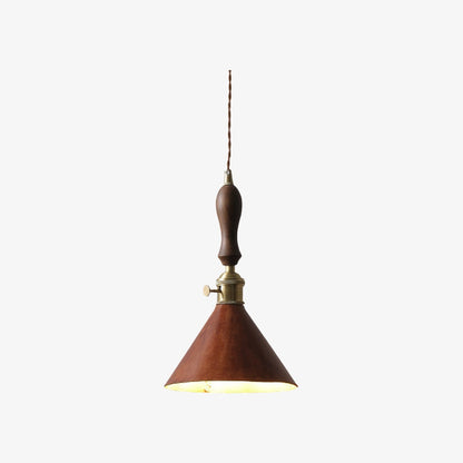 Modern Minimalist Leather Shade Pendant Light