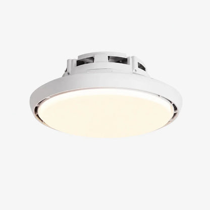 White vented ceiling fan light