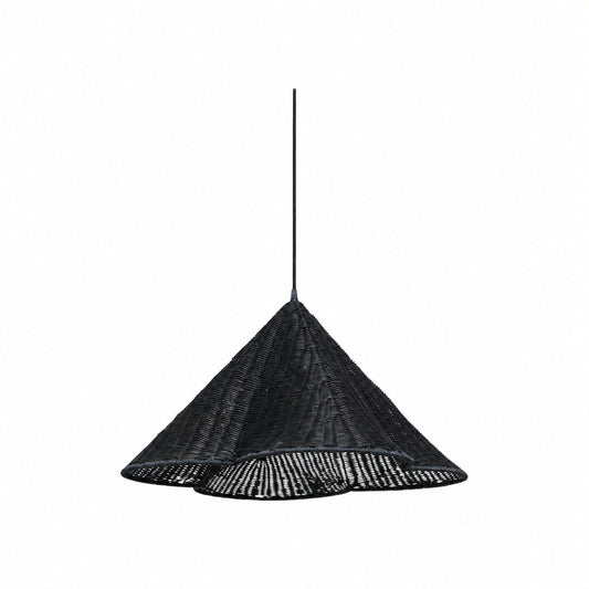 Wickara Hängeleuchte aus Naturrattan – Boho-Chic-Hängelampe für Wohn- und Essbereich