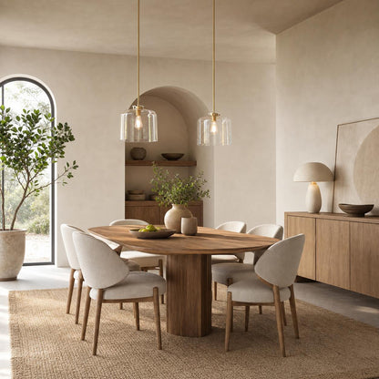 Sterling Minimalist Glass Pendant Collection - Vintage Brass Lighting Design