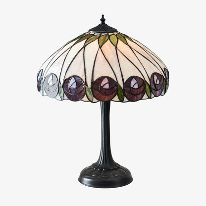 TF Hutchinson Art-Glass Tiffany Style Table Lamp – Handcrafted Design for Home and Office
