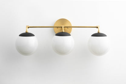 Glorica Glass Wall Sconce - Modern Vintage Vanity Light Fixture