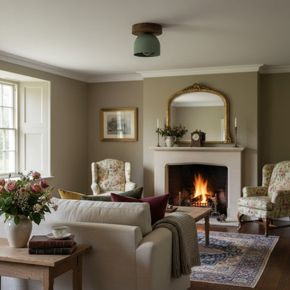 Metio Dome Ceiling Light Minimalist Wood Design for Bedrooms & Hallways