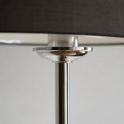 Tela Drum Shade Floor Lamp - Contemporary Fabric Standing Lamp for Home Office