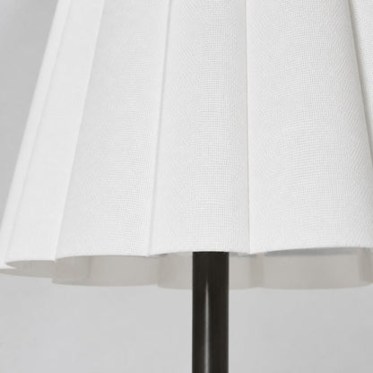 Ruffmeto Transitional Slim Table Lamp – Sculptural Shade Lighting for Living Room or Bedroom