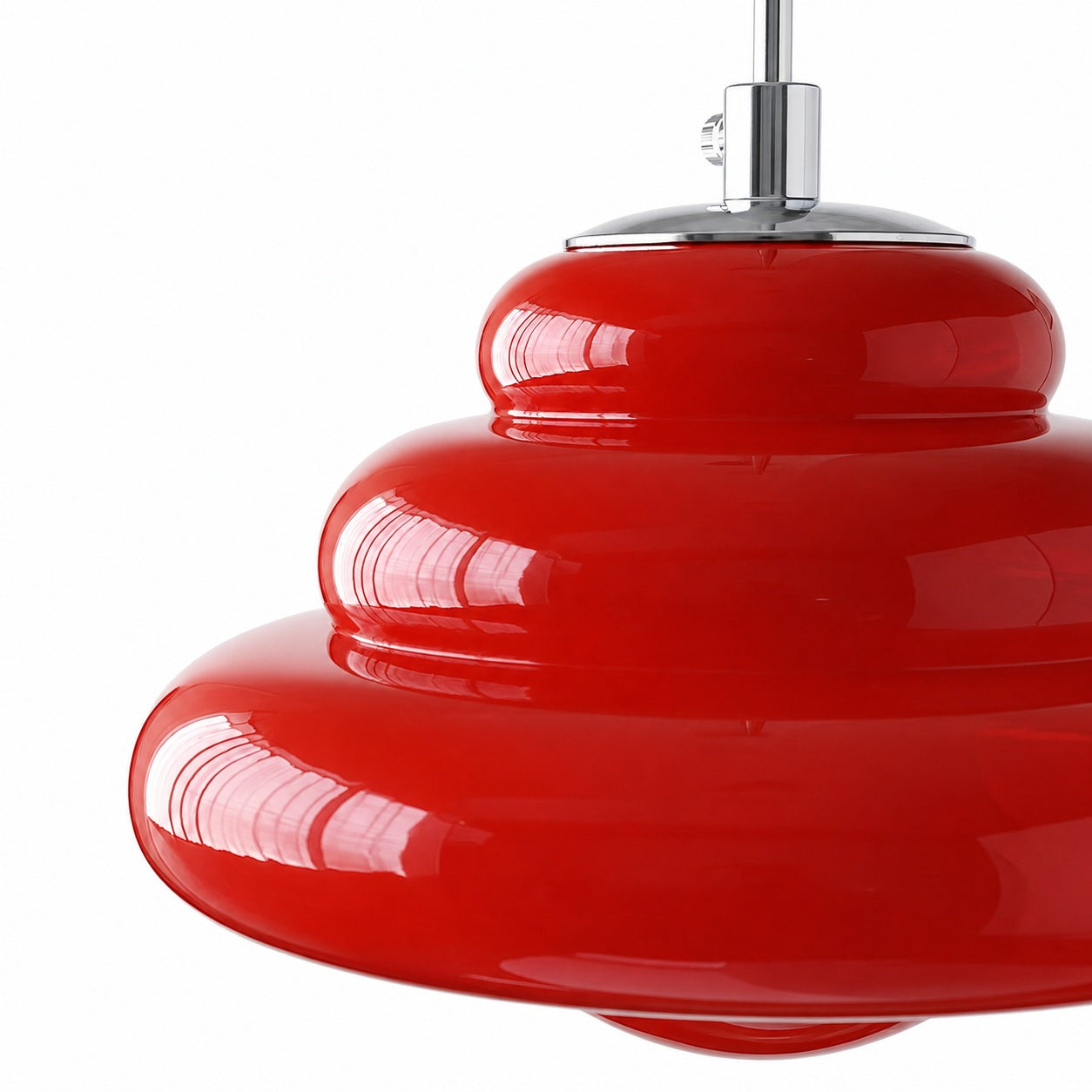 Bomiello Modern Layered Glass Pendant Light - Sculptural Minimal Light for Living Room or Bedroom