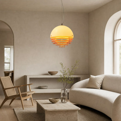 Afterglow Modern Layered Acrylic Sunset Pendant Light for Living Room and Bedroom
