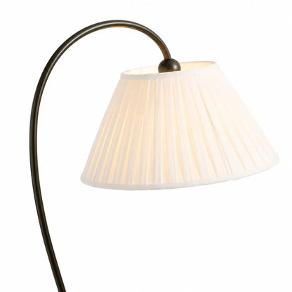 Luvora Moderne Farmhouse - Stehlampe mit strukturiertem Leinen - Plissee für gemütliche Lichtzonen