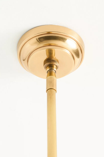 Auriglow Clover Cutout Pendant – Modern Enameled Brass Hanging Light for Dining, Kitchen, or Hallway