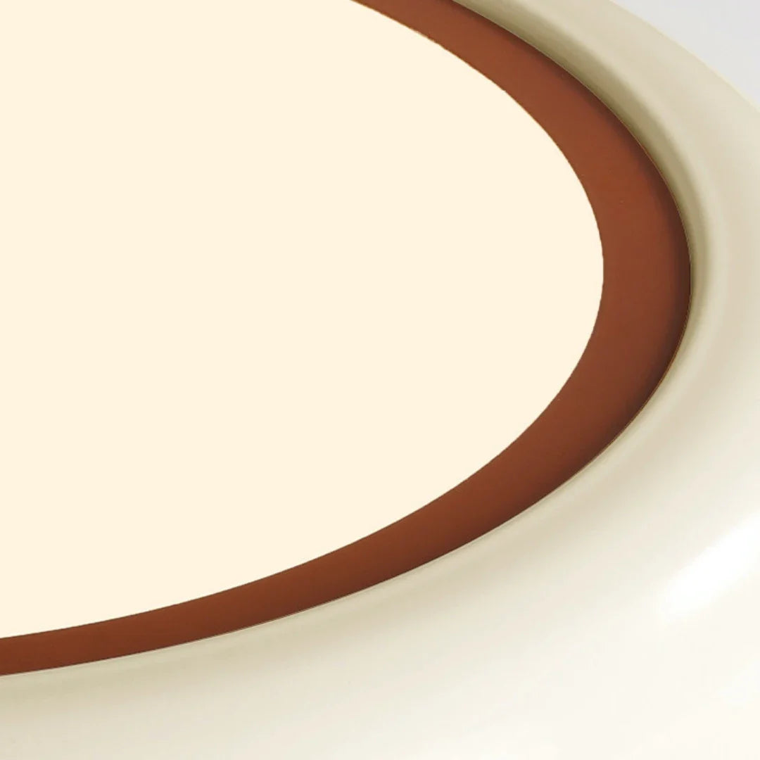 Slim edge detail of the ceiling lamp