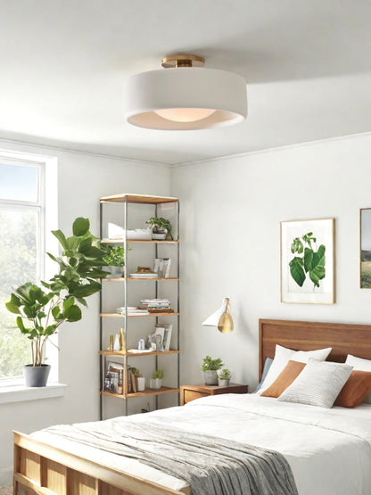 Porcelain Flush Mount Ceiling Light