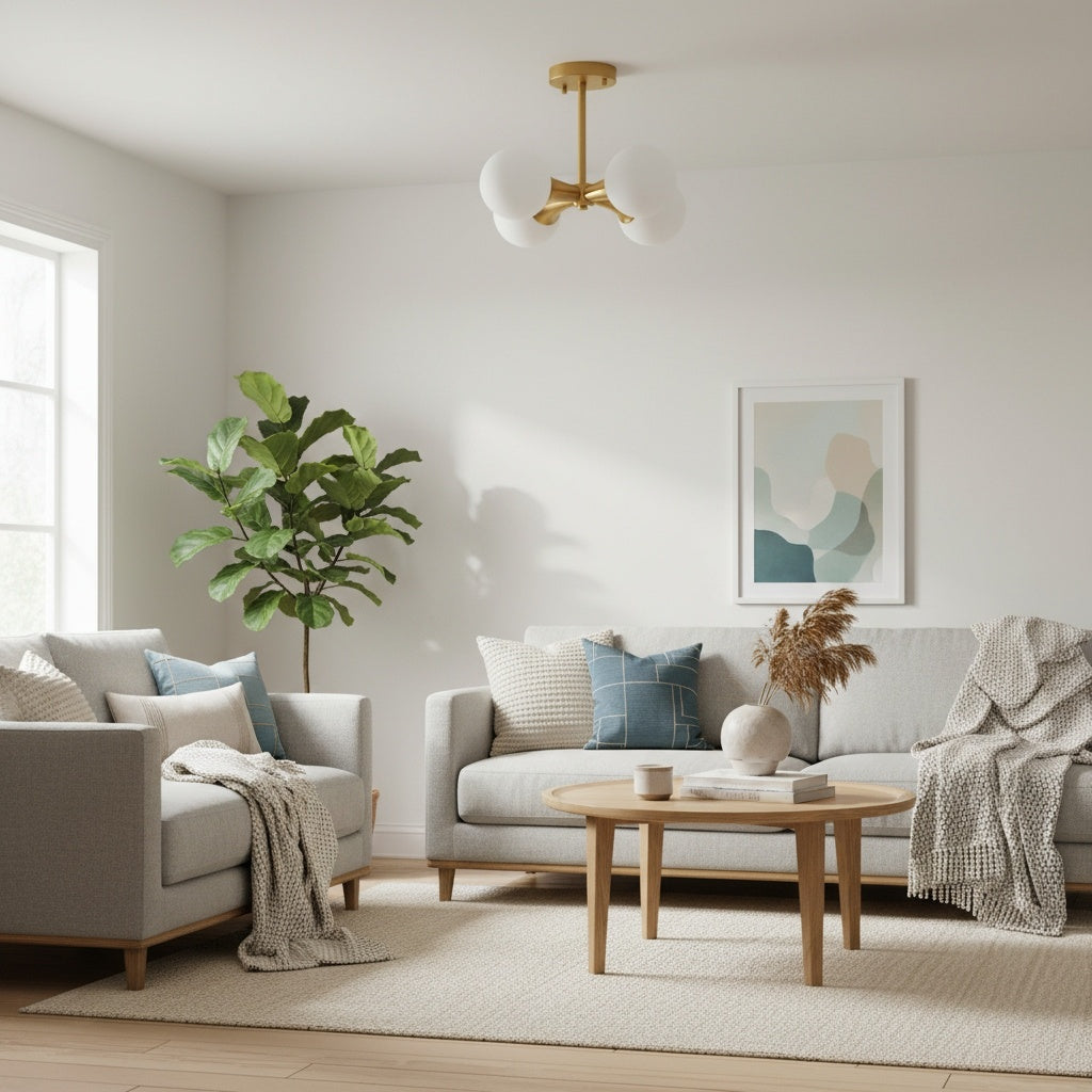 Spheraeon Retro Branching Globe Ceiling Light - Multi Light Fixture for Dining Rooms