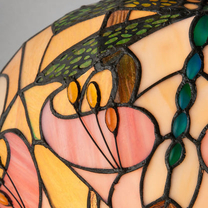 TF Ashton Tiffany Libellenmotiv Tiffany Glas-Aufbauleuchte - Übergangsstil für Schlafzimmer und Wohnzimmer
