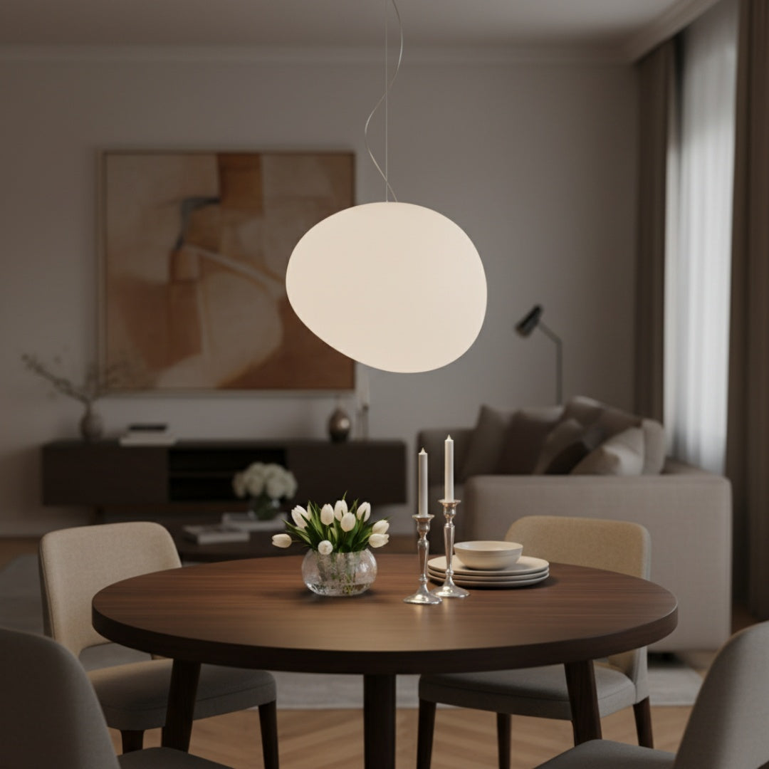 Stonea Contemporary Hanging Pendant Light – Artistic Hanging Pendant Light for Modern Interior Spaces N17