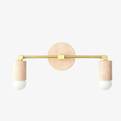 Mobilux Line Holz- und Schminktischleuchte – Böhmische Badezimmerbeleuchtung