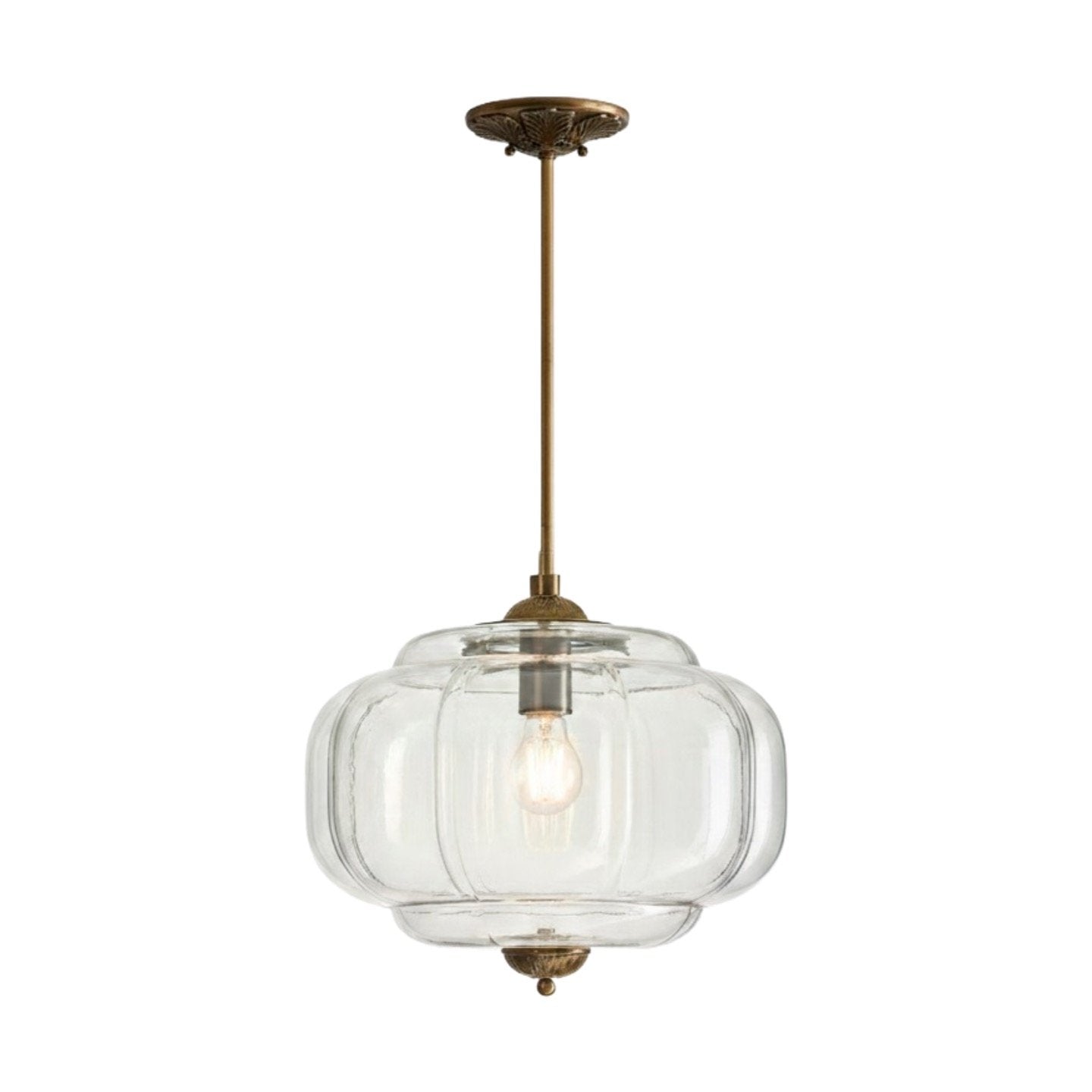 Eloise Vintage Glass Chandelier - Milk Glass Home Accent