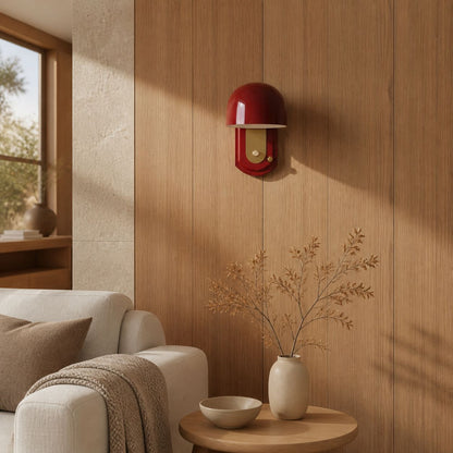 Livessa Modern Wall Lamp – Sculptural Glass Shade Wall Light for Bedroom or Living Room