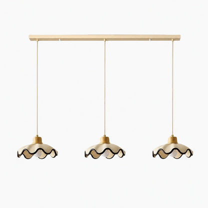 Moliro Scalloped Pendant Light - Modern Wavy Lighting for Dining Room
