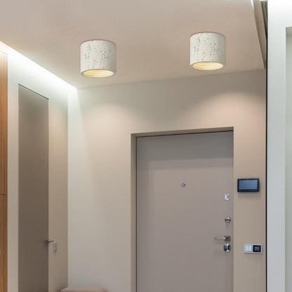 Moderne zylindrische Wabi-Sabi-Deckenlampe