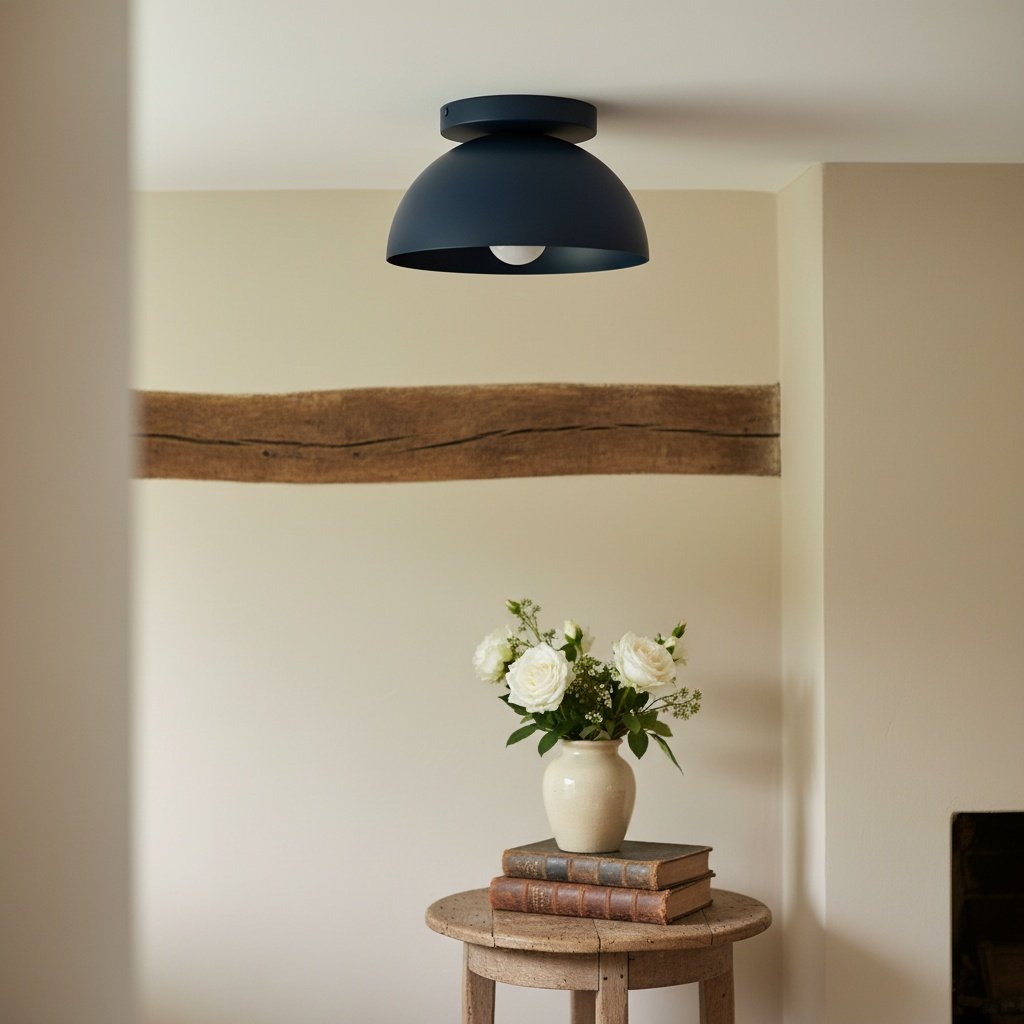 Metio Dome Minimalist Ceiling Light Modern Design for Bedrooms & Hallways