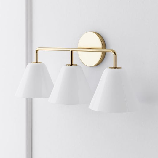 Conica Cone Wall Sconce - 1, 2, 3-Light Modern Glass Lighting