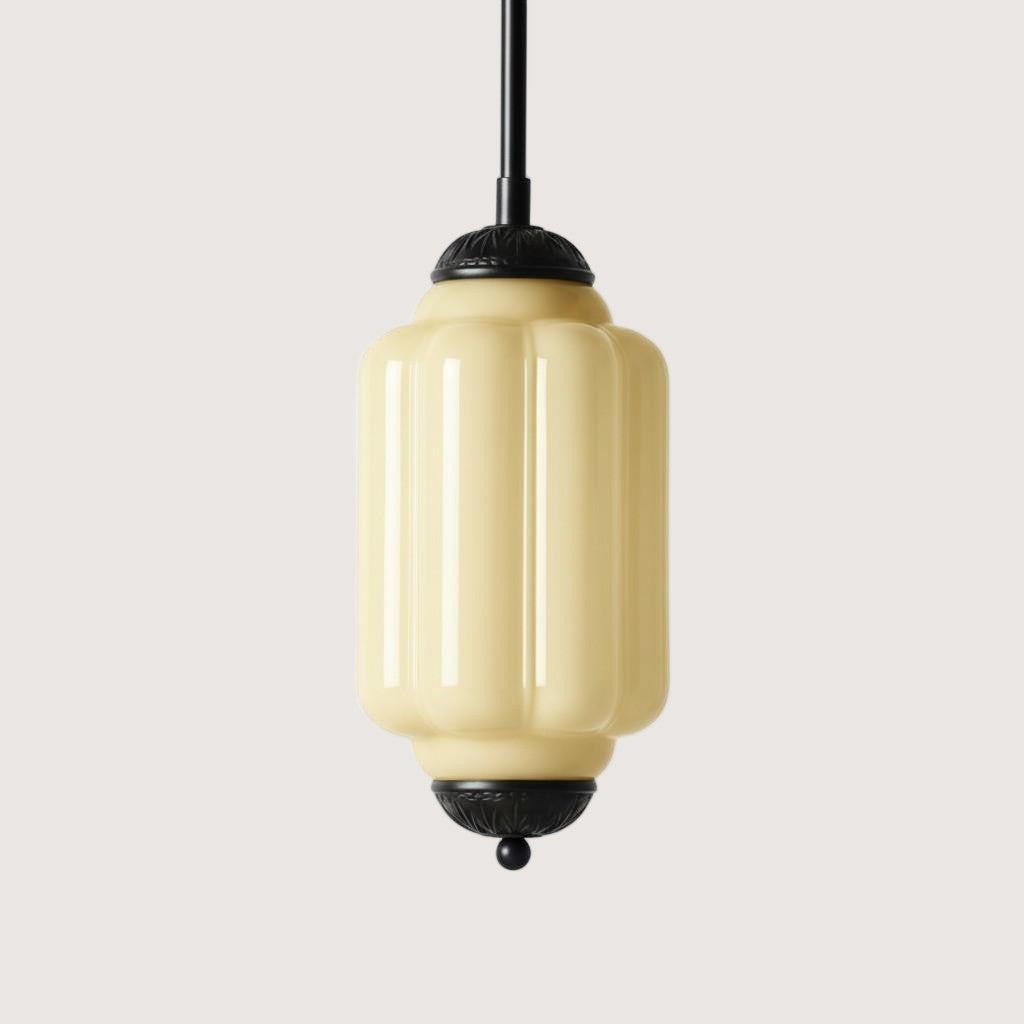 Eloise Petite Pendant Light - Vintage Milk Glass Lamp