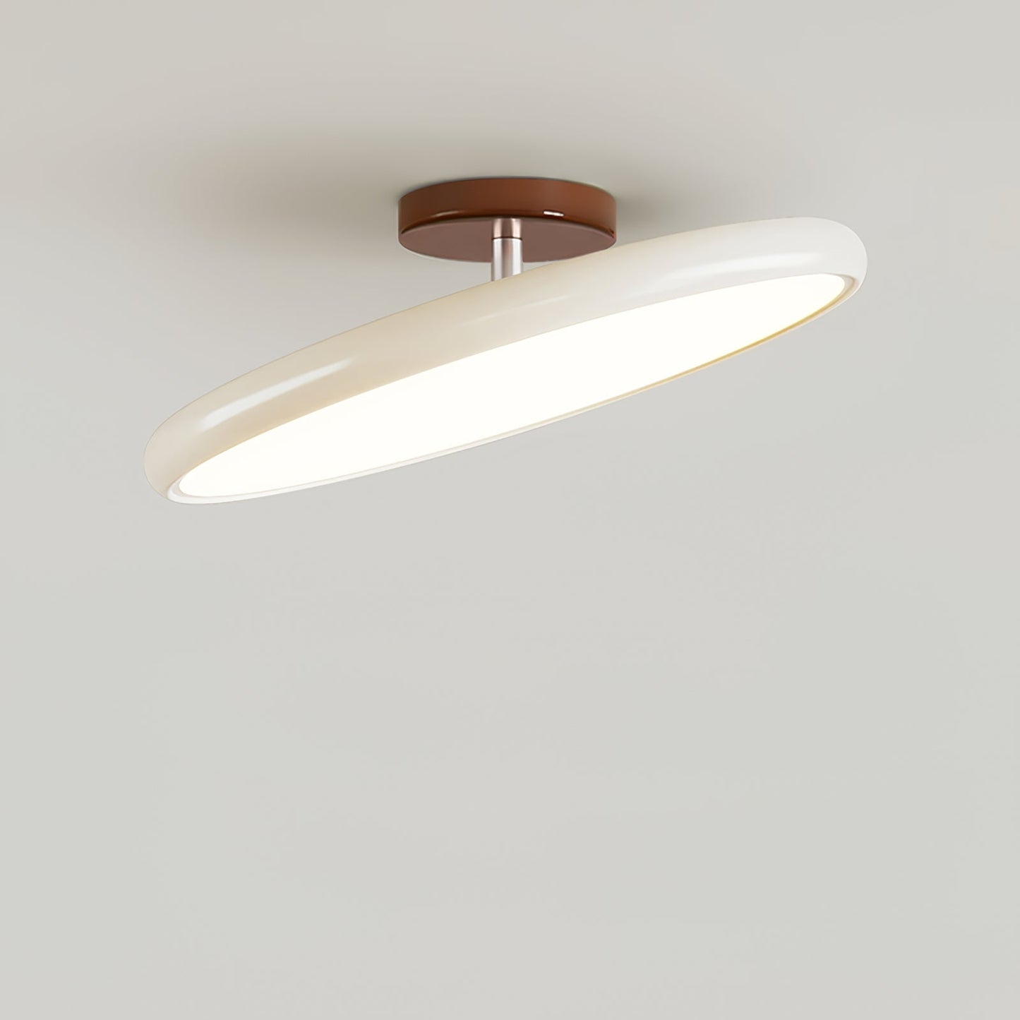 Anpassbare Deckenleuchte mit warmem Licht, Metall-Acryl-Finish