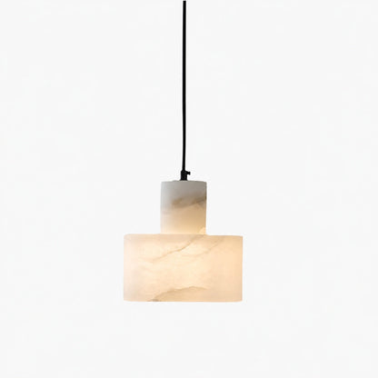 Cylorion Alabaster Pendant Lamp – Modern Minimalist Hanging Light for Dining Room