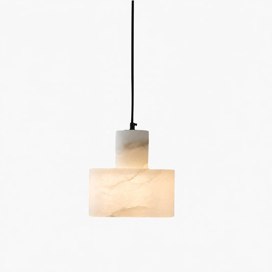 Cylorion Alabaster Pendant Lamp – Modern Minimalist Hanging Light for Dining Room