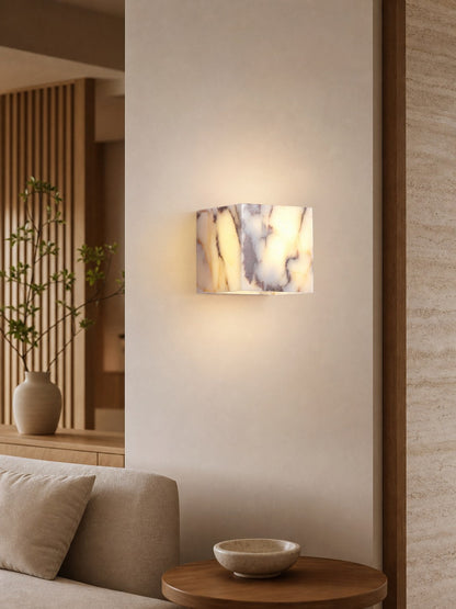 Square Marble Wall Lamp