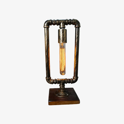 Remi retro industrial pipe table lamp