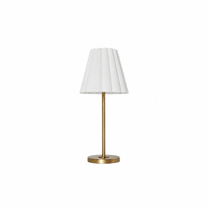 Ruffmeto Transitional Slim Table Lamp – Sculptural Shade Lighting for Living Room or Bedroom