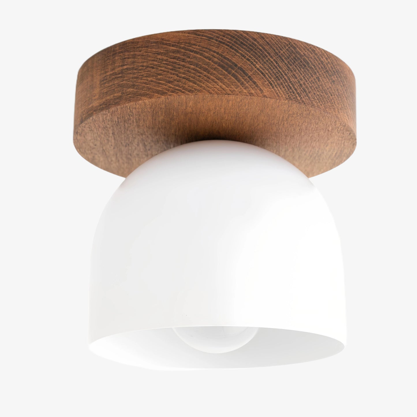 Metio Dome Ceiling Light Minimalist Wood Design for Bedrooms & Hallways