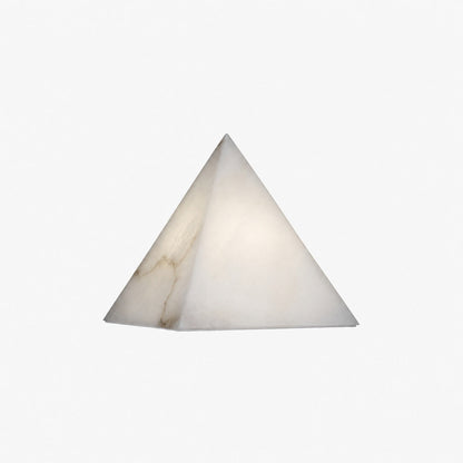 Alabaster Pyramid Table Lamp
