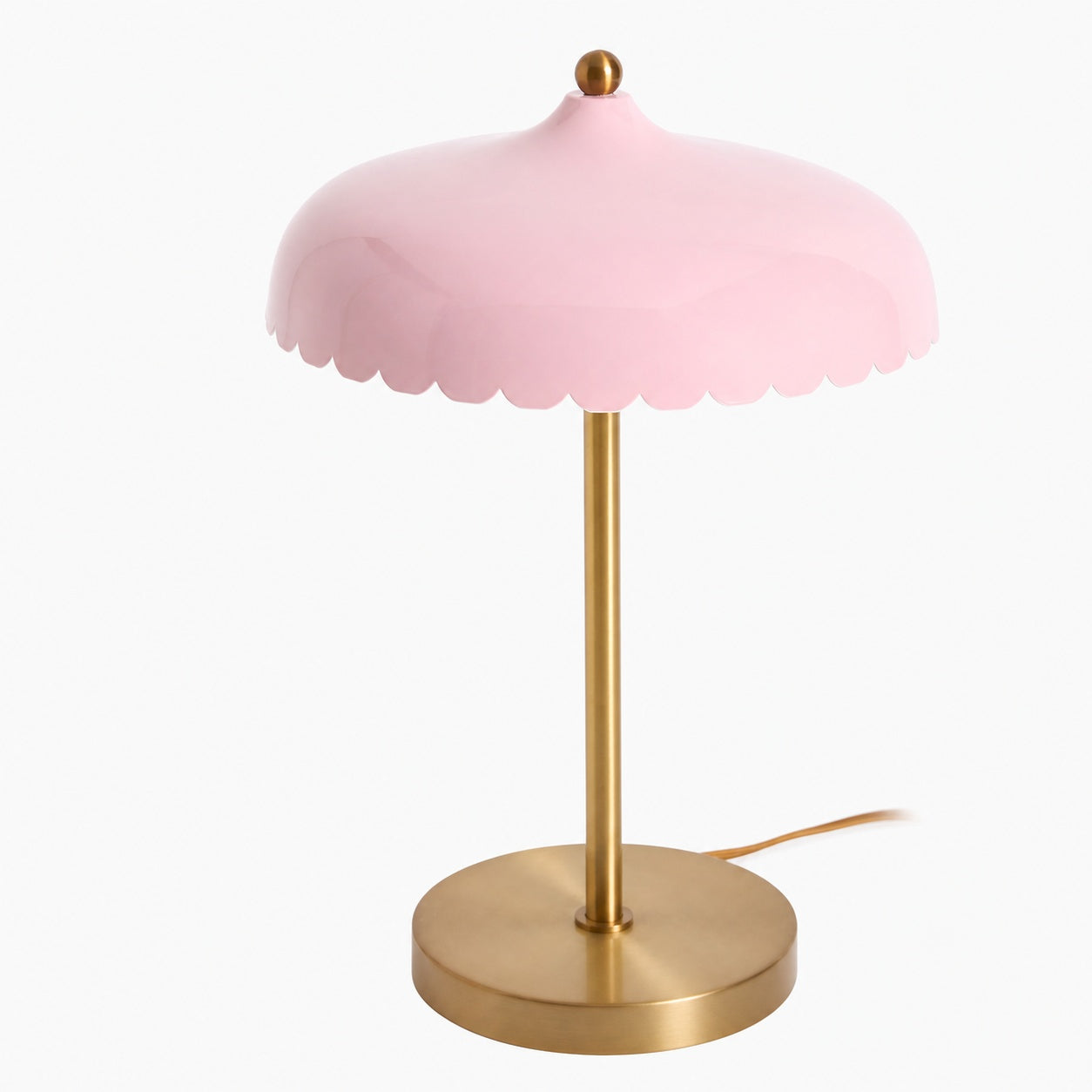 Rayla Elegante Scallop Glas Tischlampe - Atmosphärisches Licht - Schreibtisch oder Beistelltisch