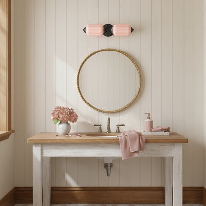 Eloise Glass Wall Sconce - Vintage Milk Glass Vanity Sconce