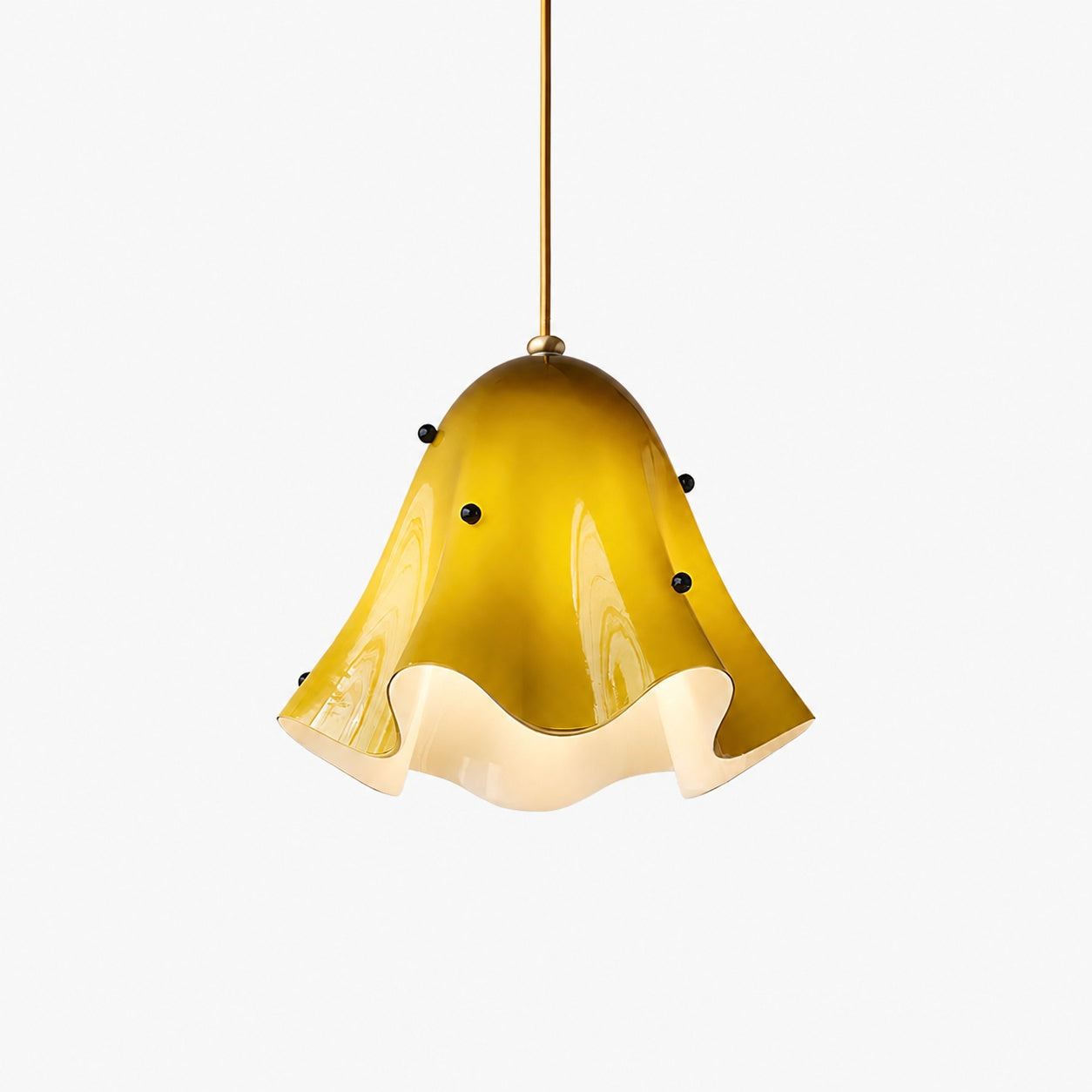 Bellina Artistic Glass Pendant Light - Modern Bloom Inspired Hanging Ceiling Lamp