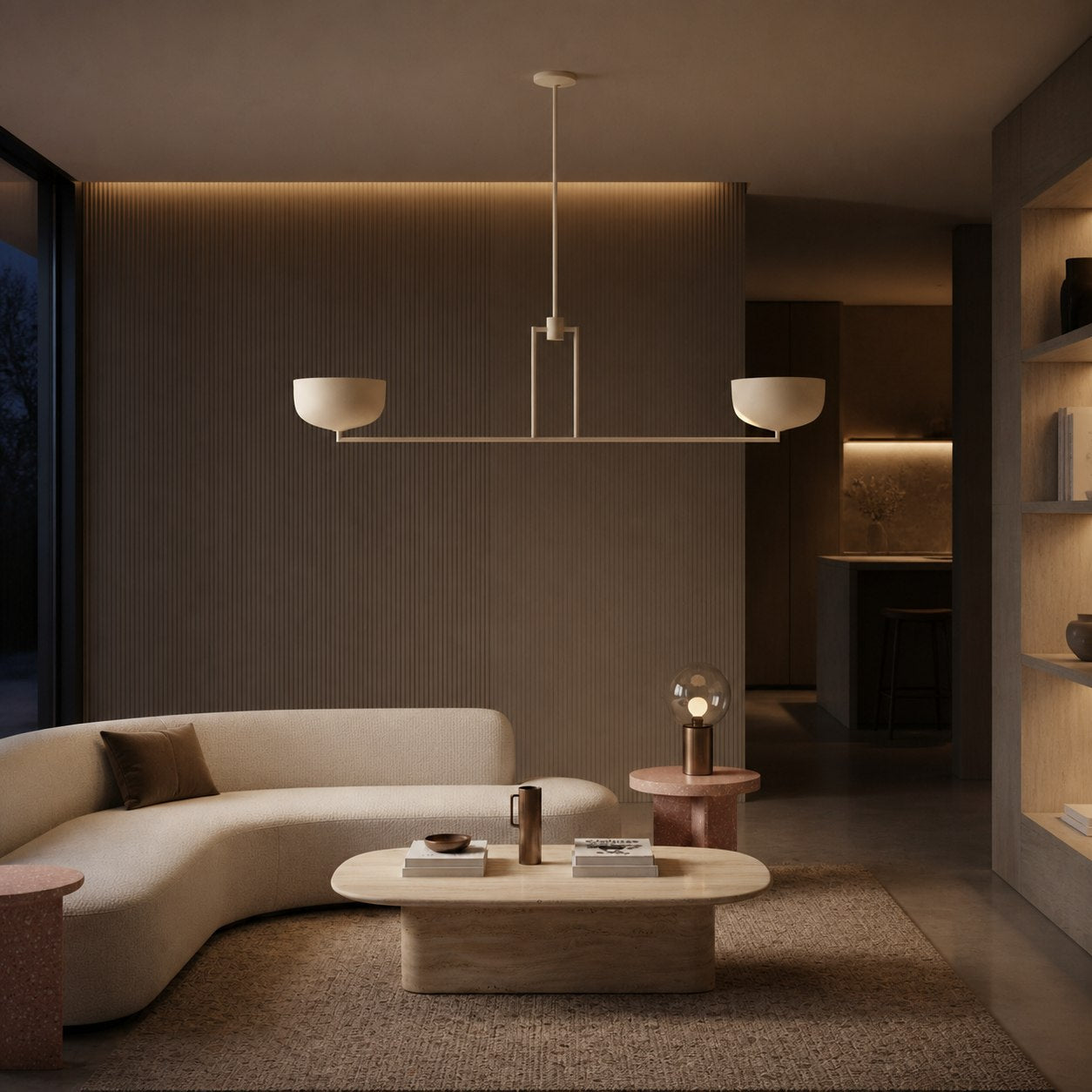 Lustrona Mehrflammiger Kronleuchter mit Metallkuppelschirmen – Modernes, stromlinienförmiges Design für das Esszimmer
