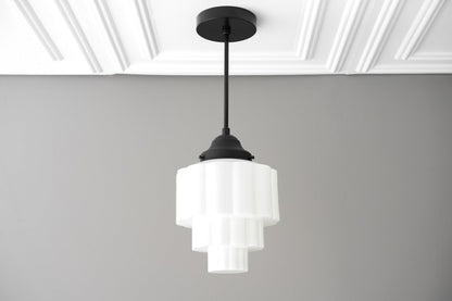 Geotower Glass Pendant Light - Elegant Home Lighting