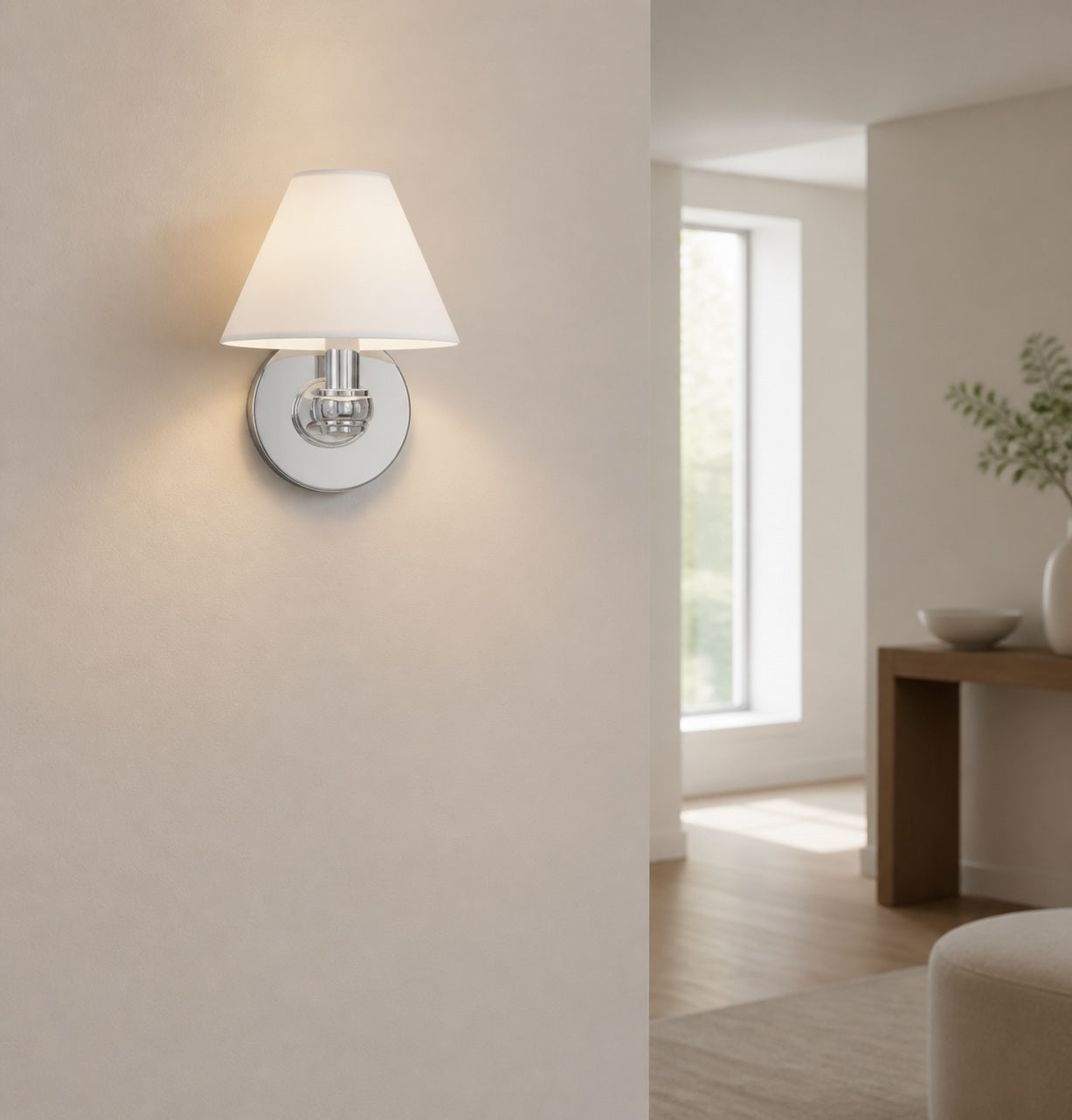 Roven Metall-Wandleuchte – Elegante Metall-Einzel- oder Dreifach-Wandleuchte für Waschtisch oder Badezimmer