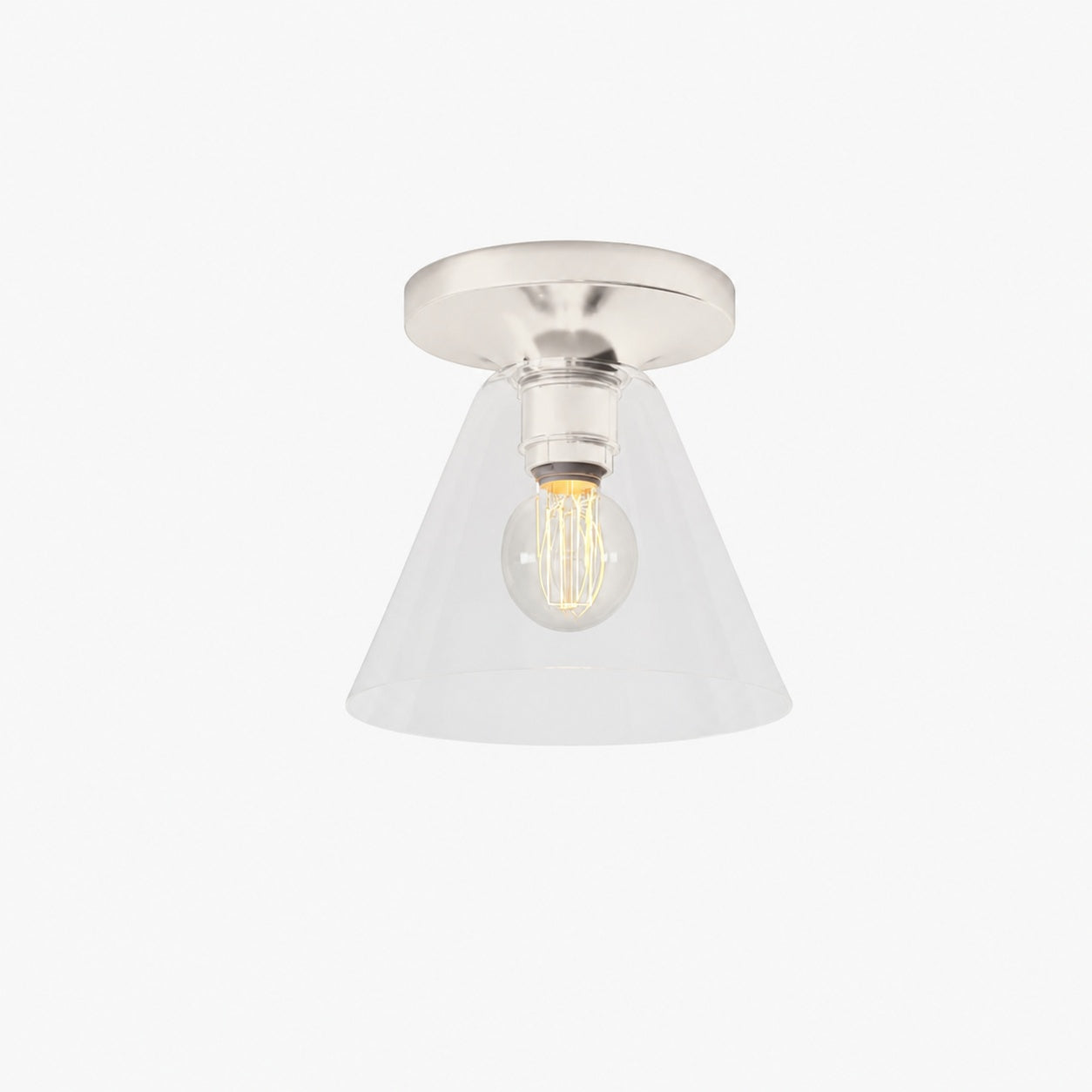 Conica Cone Flush Mount – Glas-Deckenleuchte für moderne Räume