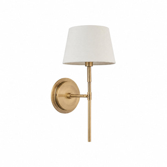 Cremaris Metal Wall Light with Fabric Shade - Timeless Sconce for Interior Lighting