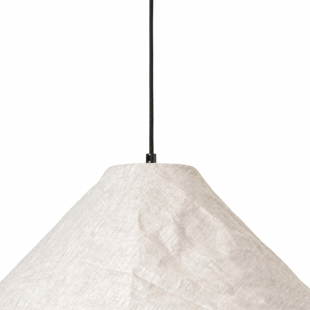 Zalen Collapsible Fabric Shade - Handcrafted Woven Pendant Light for Dining Room and Entryway Ambiance