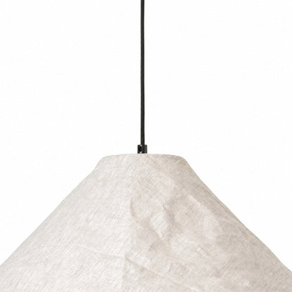 Zalen Collapsible Fabric Shade - Handcrafted Woven Pendant Light for Dining Room and Entryway Ambiance