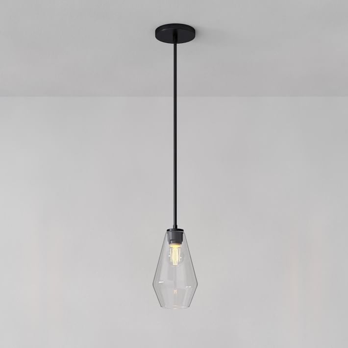 Merin Transparent Glass Sculpture Geometric Chandelier