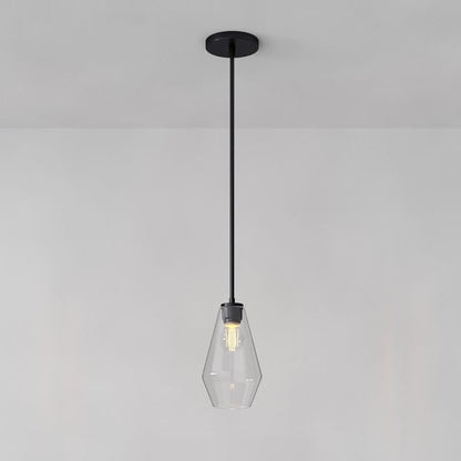 Merin Transparent Glass Sculpture Geometric Chandelier